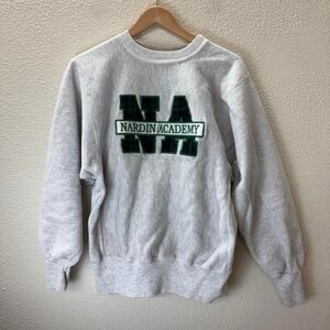 GENU RD Nardin Academy Sweatshirt Crewneck Pullover Grey M Made in USA